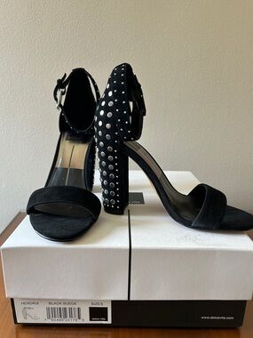 Dolce Vita Hendrix Studded Suede Block Heels